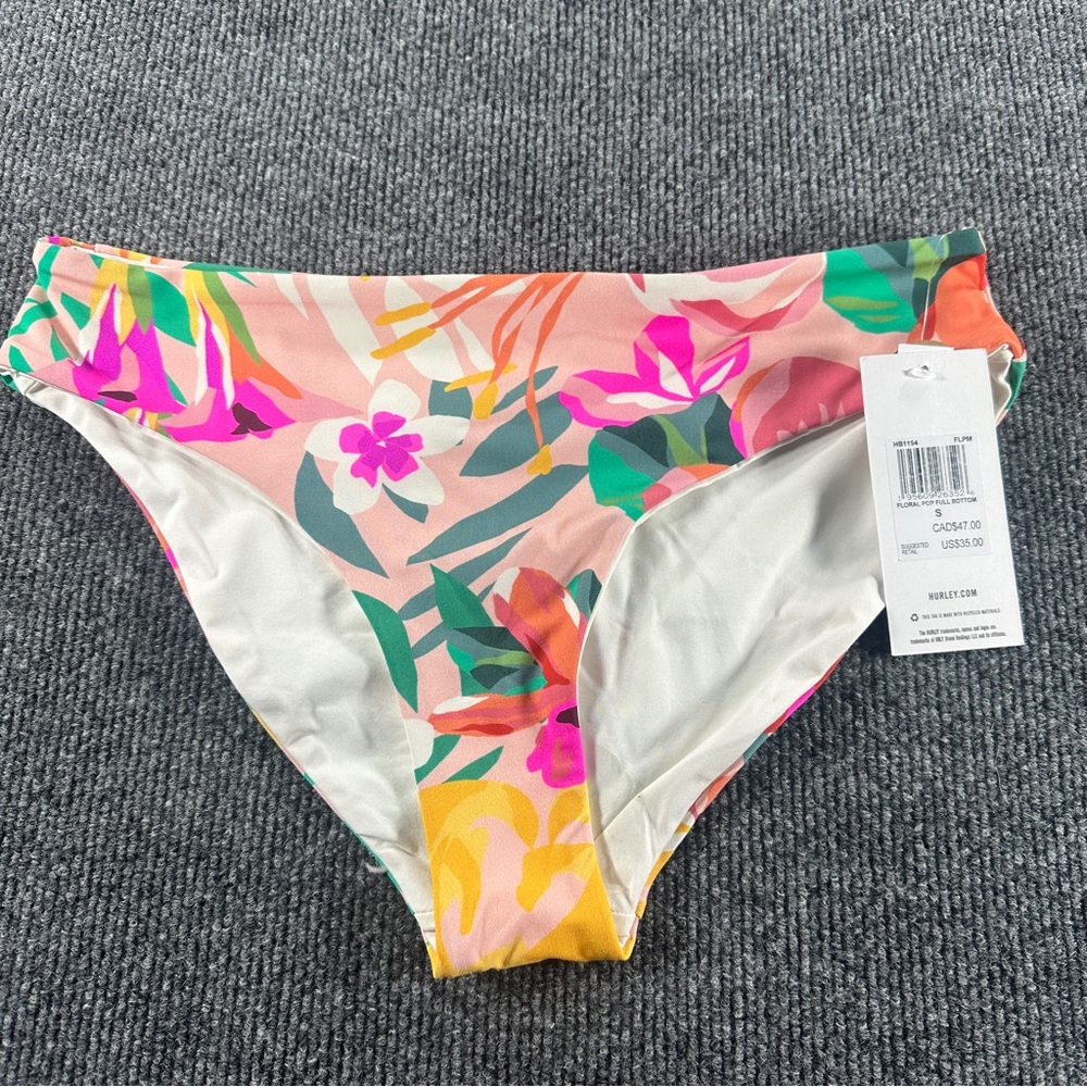 NEW Hurley‎ Vibrant Floral Women's Swim Bottom